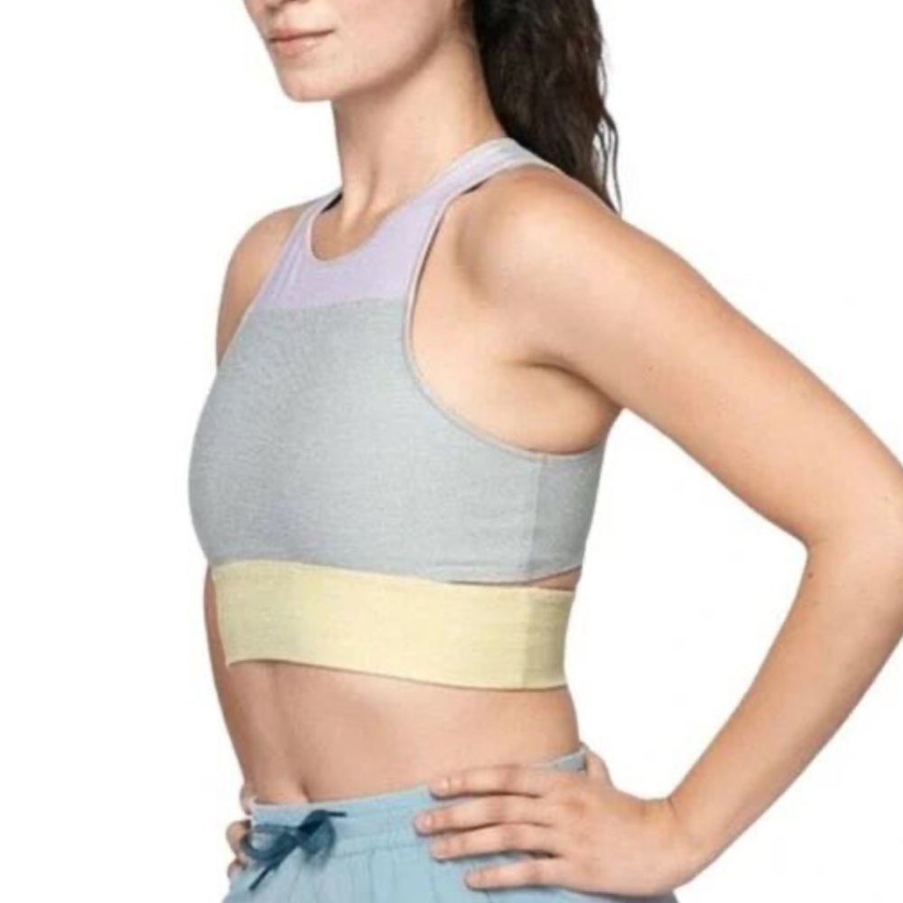Outdoor Voices Tri-Tone Slashback Tank Top